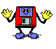 Floppy Disk Waving