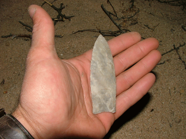 Clovis point from Fin del Mundo, Sonora