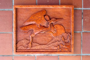 A wood carving by Gary