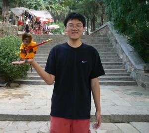 Yang at a Chinese market, 2007
