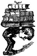 scholar with books