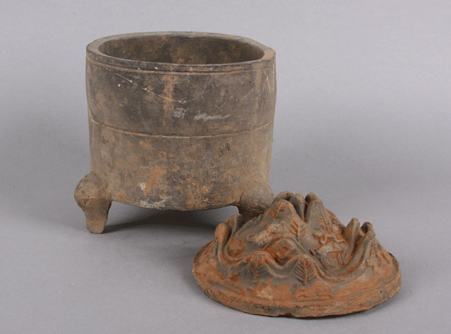Han dynasty censer base and lid