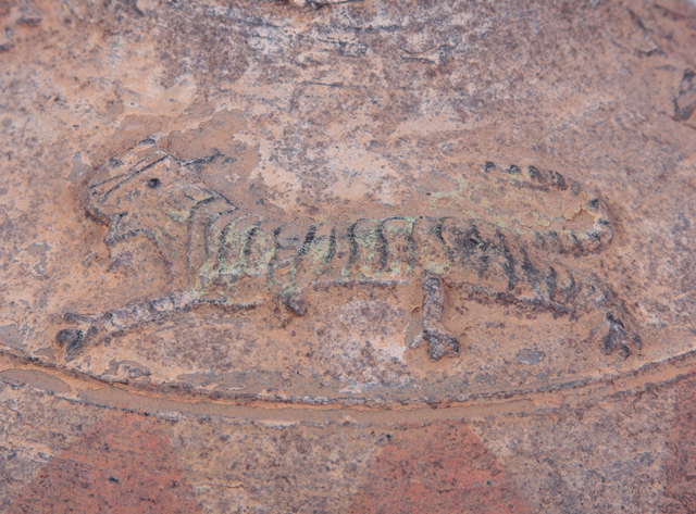 Detail from jar shoulder