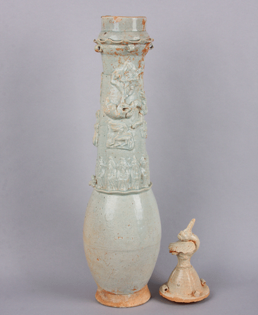 Qingbai ware jar with lid removed